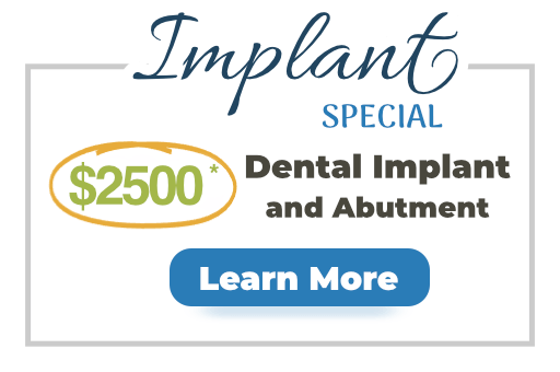 $2500 Complete dental implant